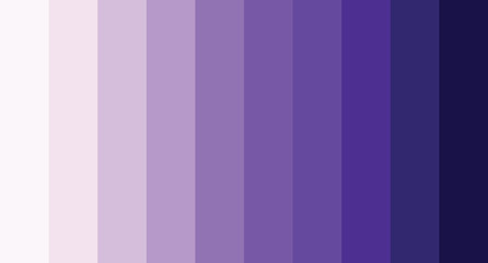 Purple color palette vector illustration