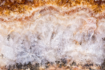 Citrine mineral close up. Gemstone background