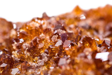 Citrine mineral close up. Gemstone background