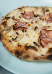 Delicious pizza, traditional Italian cuisine