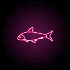 Hyselobarbus dubius neon icon. Simple thin line, outline vector of fish icons for ui and ux, website or mobile application