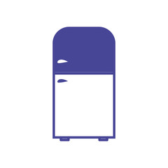 Isolated retro fridge line style icon vector design
