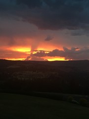 sunset in the mountains