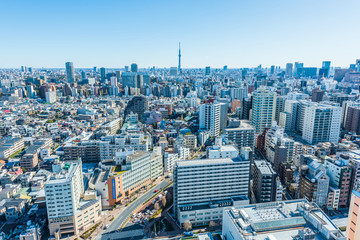 Naklejka na ściany i meble 東京の都市風景