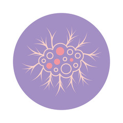 Isolated virus icon vector design