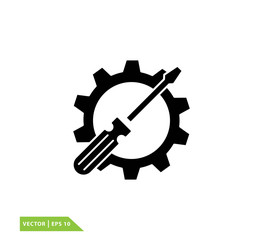 Screwdriver icon ,repair icon vector logo template