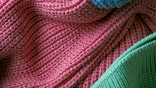 Textile abstract background. Winter fashion clothes industry concept.