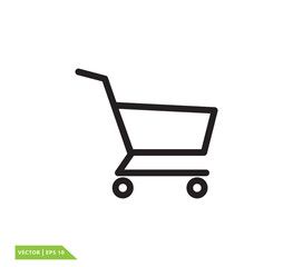 Trolly icon vector logo design template