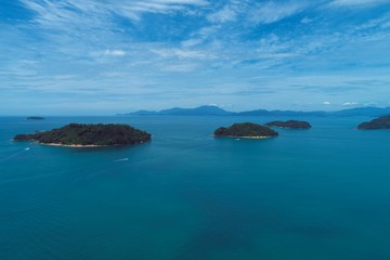 Aerial view of region of Paraty, Rio de Janeiro, Brazil. Great landscape.