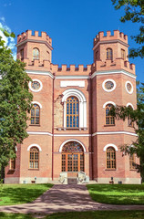 ST. PETERSBURG, RUSSIA - 8 August 2018: Arsenal Pavilion, in the Alexandrovsky Park of Tsarskoe Selo