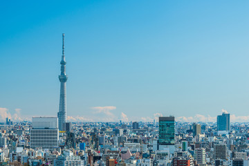 Naklejka premium 東京の都市風景