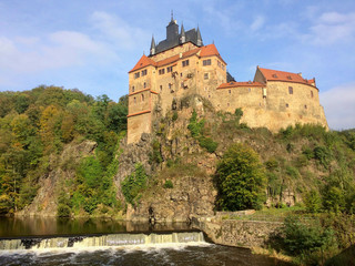 Fototapeta na wymiar Burg Kriebstein bei Mittweida Sachsen