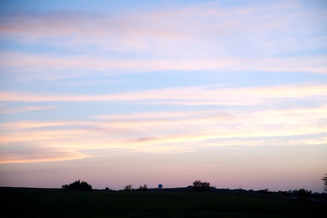 Sunsets over Osawatomie Kansas