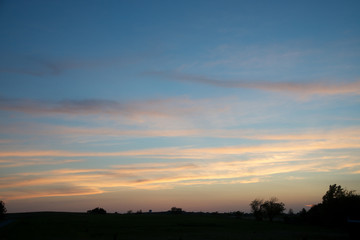 Naklejka na ściany i meble Sunsets over Osawatomie Kansas