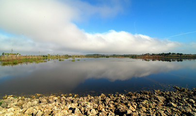 Cloud reflections at the Wellington Preserve in Florida