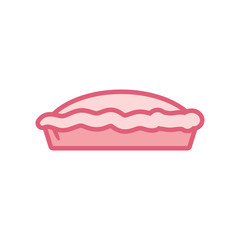Isolated sweet cake line style icon vector design