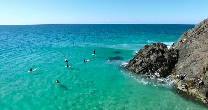 video of surfers in the ocean 