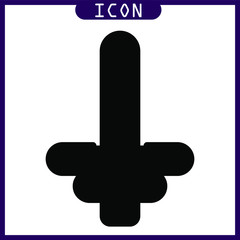 Obraz premium Glyph icon of dumbbell arrow in vector design