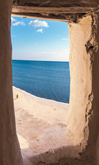 window on the beach