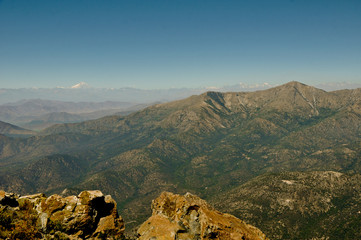 View from Parque nacional la campana
