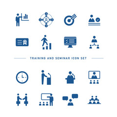 TRAINING AND SEMINAR ICON SET