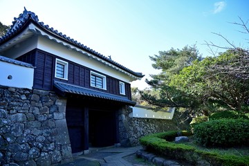 お城の入口の櫓の情景＠長崎