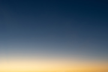 Heaven at early morning with copy space. Sunset, sunrise backdrop.Predawn clear sky with orange...