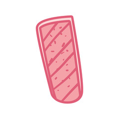 Isolated meat line style icon vector design