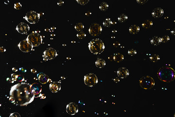 Blur Abstract soap bubbles  background