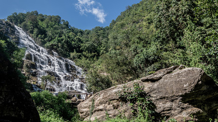 Fototapeta na wymiar Mae Ya Waterfall in Chang Mai Thailand