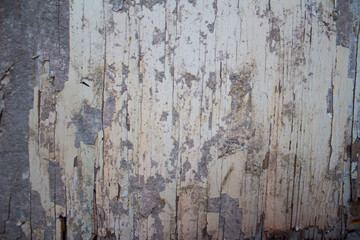 Piso blanco de madera desgastado 