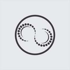 Fototapeta premium Spine diagnostics symbol logo template vector illustration design