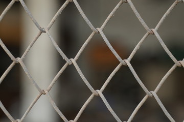 Fototapeta premium Steel fence background