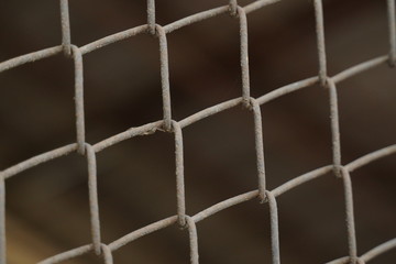 Steel fence background