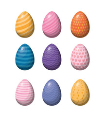 Happy easter eggs vector design