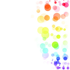 Fototapeta premium Bubbles Circle Dots Unique Colorful Bright Vector Background