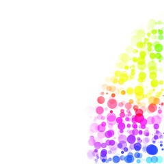 Bubbles Circle Dots Unique Colorful Bright Vector Background