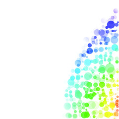 Bubbles Circle Dots Unique Colorful Bright Vector Background