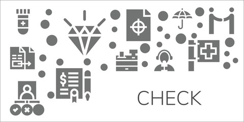 Modern Simple Set of check Vector filled Icons