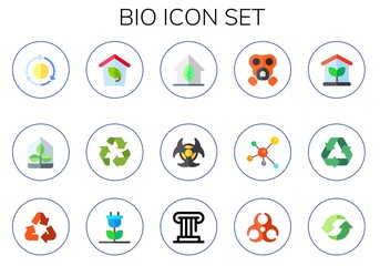 bio icon set