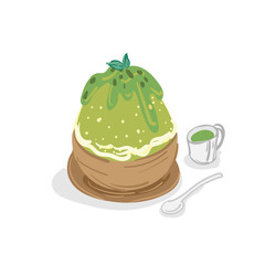 ice cream bingsu dessert drawing graphic object