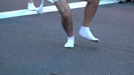 KOENJI, TOKYO, JAPAN - 25 AUGUST 2019 : Scenery of AWA ODORI FESTIVAL. It is a traditional dance festival of Tokushima prefecture. Famous annual Japanese summer event.