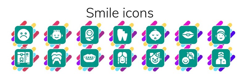 smile icon set