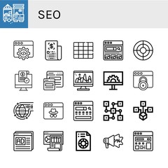 seo icon set