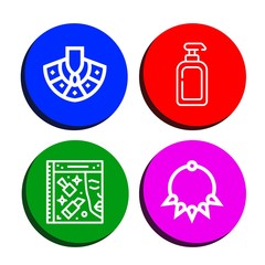 perfume simple icons set