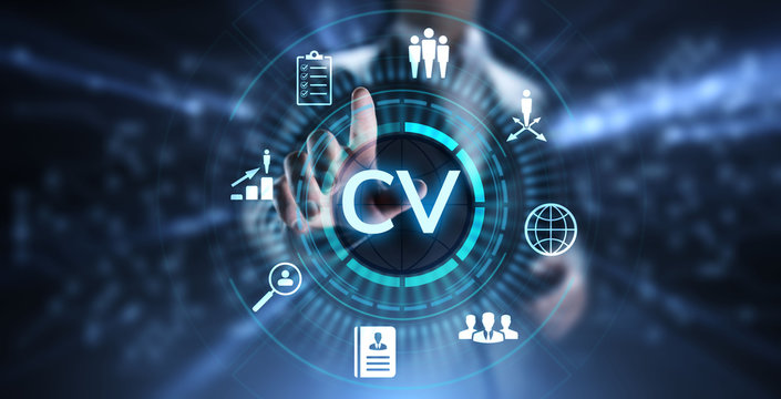 Send CV, Resume, Recruitment, Employment, Hiring Business Concept.