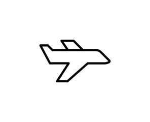 Plane line icon