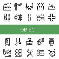 Set of object icons
