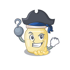 Cute cashew butter mascot design with a hat