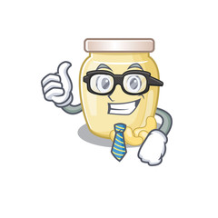 cool and smart Businessman cashew butter wearing glasses